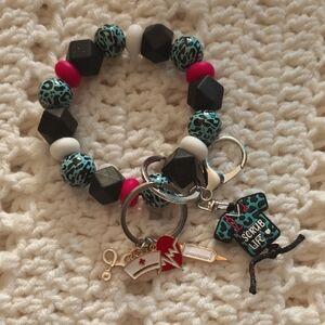 Stylish Beaded Keychain Nurse-themed Bracelet